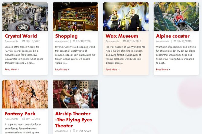 Hoi An/Da Nang Ba Na Hills - Golden Bridge Small Group - Important Information