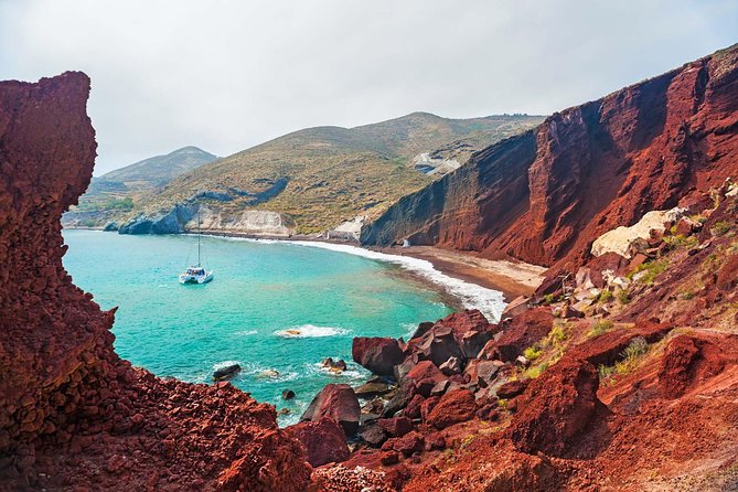 Shared Basic Morning Trip of Santorini via Red Beach & White Beach - Group Size Limit