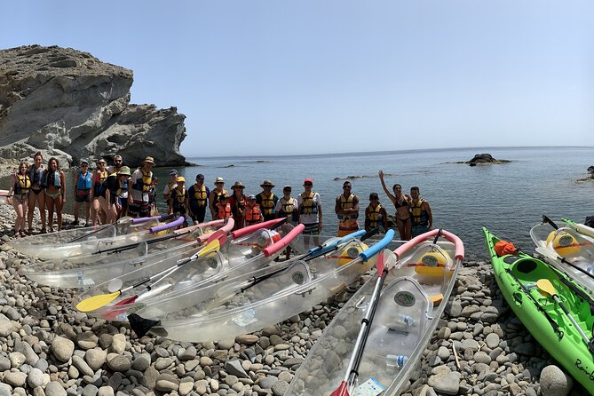 Transparent and Normal Kayak Routes Cabo De Gata Almería - Booking Options and Directions Overview