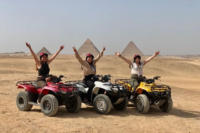 Giza Pyramids ,Civilization Museum ,Dinner Cruise ,Camel Ride and Quad Ride - Thrilling Quad Bike Desert Ride