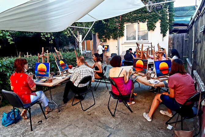 Painting Experience While Drinking Wine in Bucharest - Weather and Refund Policies