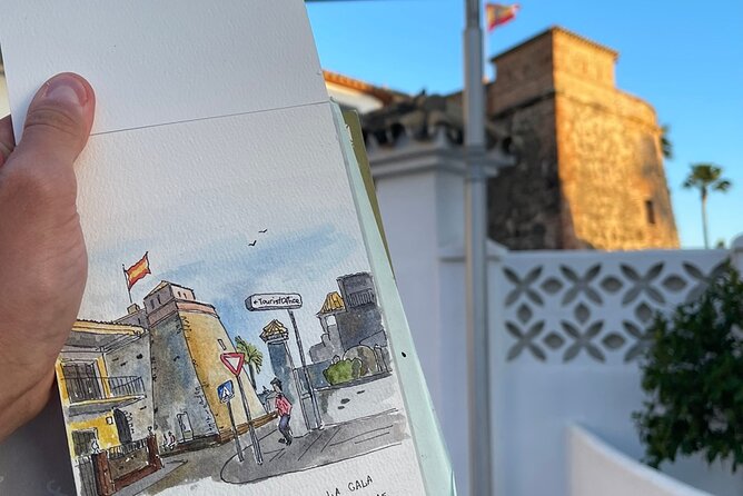 Tour and Drawing in Mijas - Materials Provided