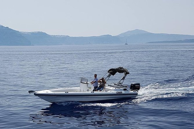 Day Private Cruise to Caldera & Hot Springs via White&Black Beach From Santorini