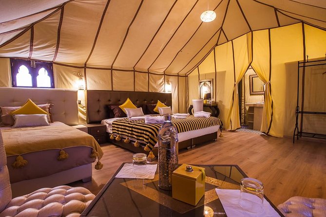 Erg Chebbi: Overnight in Luxury Desert Camp With Camel Ride, Meals &Sandboarding - Pricing and Booking