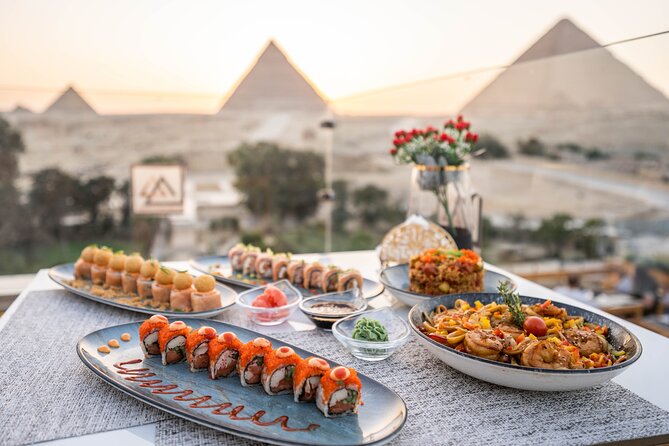 Giza Pyramids View Dinner During the Sound and Light Show 2024 - Cairo - Meeting and Pickup Information