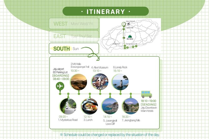 Jeju Island South UNESCO Day Tour With Lunch Included - Traveler Information