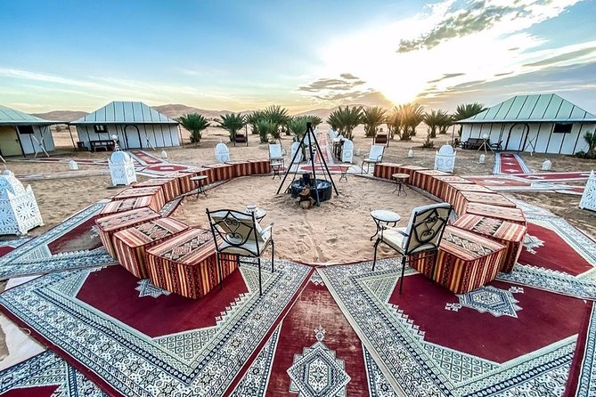 Merzouga: Overnight in Luxury Desert Camp With Camel Ride, Meals & Sandboarding - Cancellation Policy