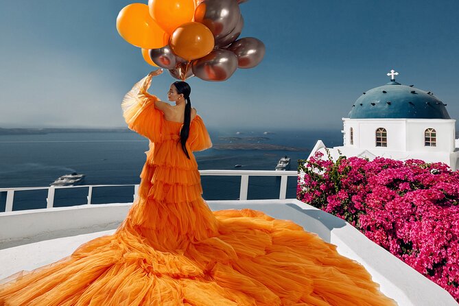 Private 45 Minutes Flying Dress Photoshoot in Santorini - Booking Information
