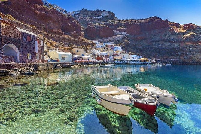 Private 5hrs Morning Trip to From Santorini to Volcano & Aspronisi - The Sum Up