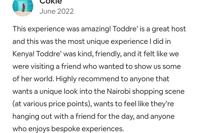 Eclectic Fashion & Art Tour in Nairobi With a Wardrobe Stylist - The Sum Up