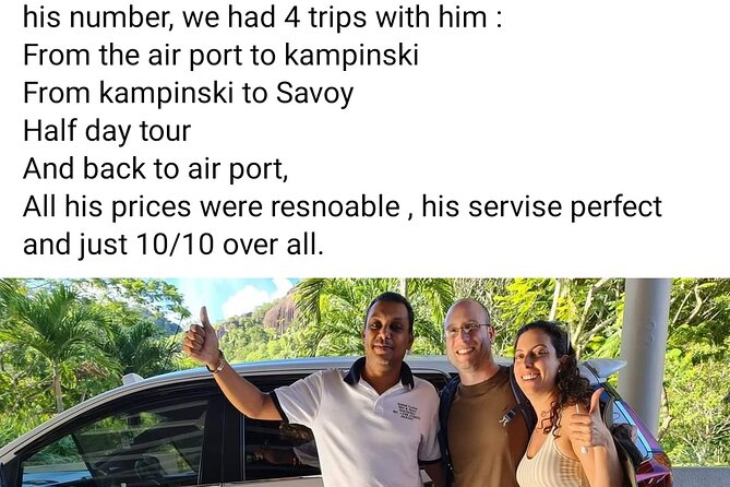 Private Day Tour in Seychelles - Additional Information