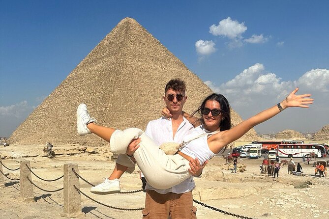 All Inclusive Half Day Tour to Giza Pyramids & Sphinx &Camel Ride