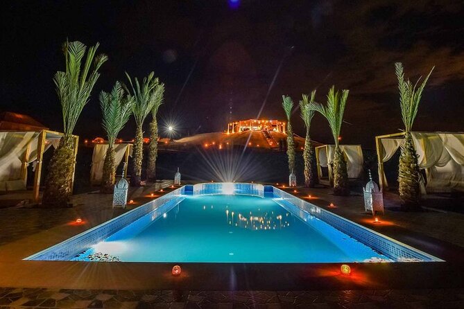 Shared Excursion From Marrakech to Agafay Desert With Dinner and Camel Ride - Inclusions and Entertainment