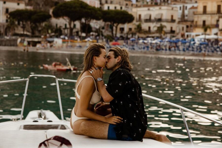 Amalfi Coast Sunset Boat Tour From Salerno With Aperitivo