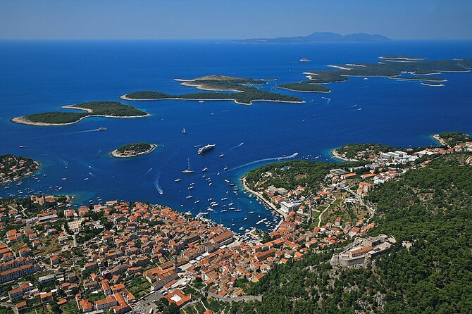 Dalmatian Route – Panoramic Flight Over Brač, Hvar, ŠOlta & Split From Brač