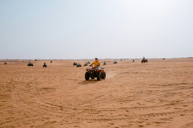 Dubai Desert Safari With Quad Bike, Sand Boarding & BBQ Dinner