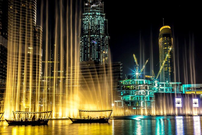 Dubai Fountain Show Lake Ride Tickets With Private Transfer - Good To Know
