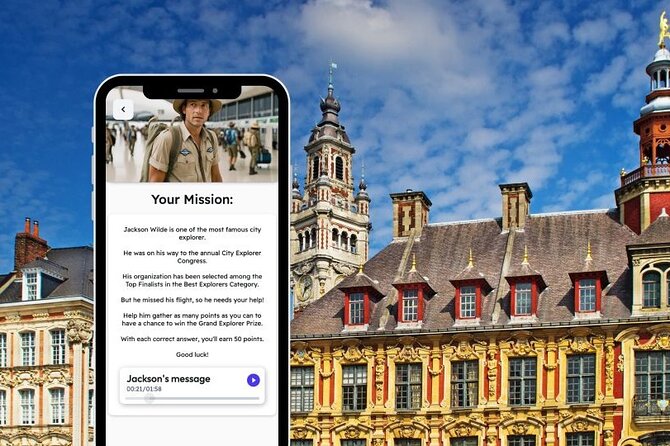 Lille City Exploration Game and Tour on Your Phone - Meeting and Pickup Details