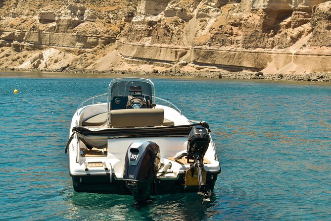 Rent a Boat With 30/50hp Engine in Santorini Without a License - Good To Know