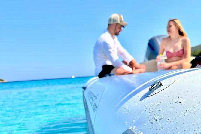 Teulada Tour in Maxi Dinghy With Aperitif in Cala Zafferano