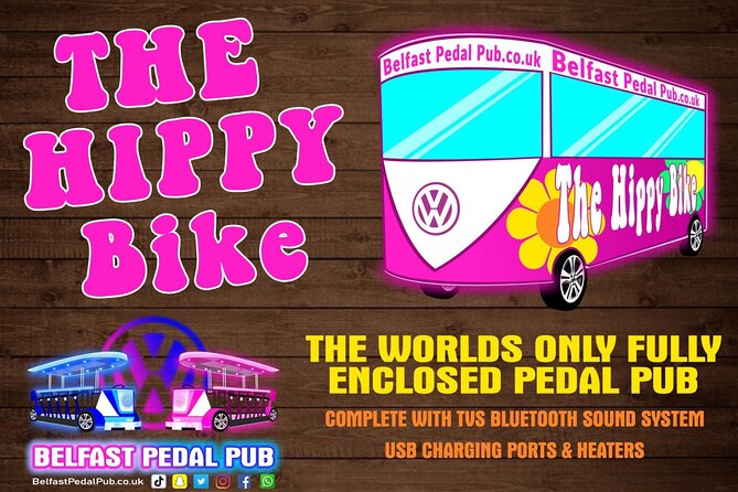 The Hippy Bike Fully Enclosed Party Bike Tour (Individual Seats) - Good To Know