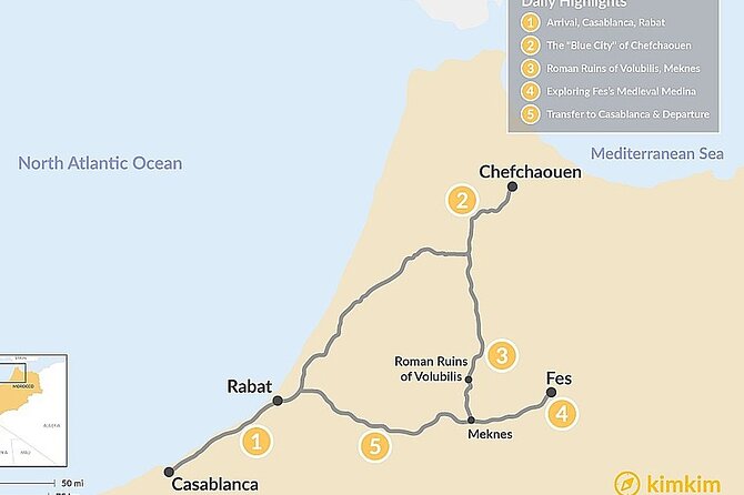 5 Day Tour in Moroccan Cities of The North - Meals Included