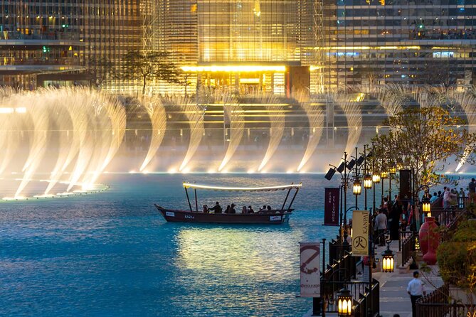 Dubai Burj Khalifa Fountain Show And Lake Ride - Experience Details