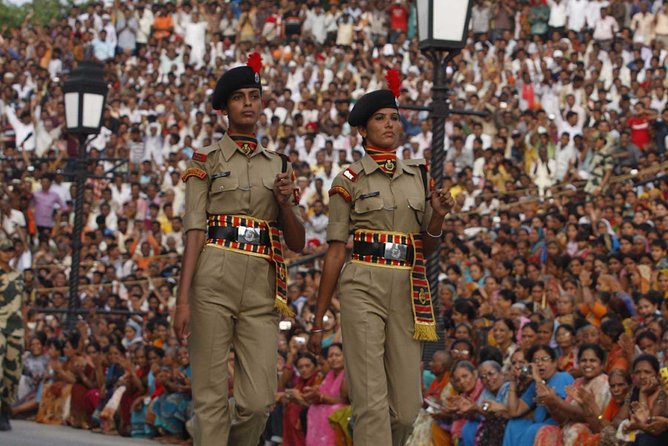 Flag Lowering Ceremony at Attari From Amritsar