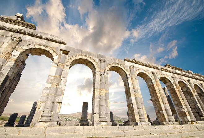 From Fez : Transfer to Rabat via Volubilis Moulay Idriss & Meknes