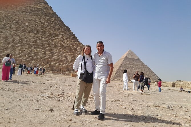 Giza Pyramids and Grand Egyptian Museum.