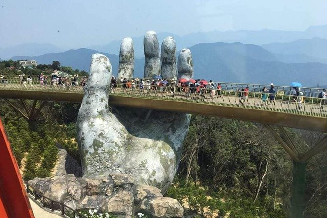 GOLDEN BRIDGE & BA NA HILL via Cable Car From HOTELS in HUE City ( Private Tour)