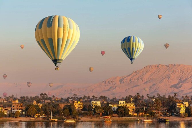 Half Day East Bank Private Tour and Hot Air Balloon Ride in Luxor