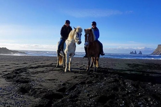 Horse Riding At Black Sand Beach & Two Places Waterfalls