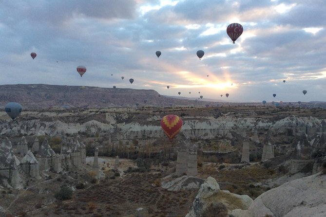 Hot Air Balloon Flight Over Cappadocia at Sunrise