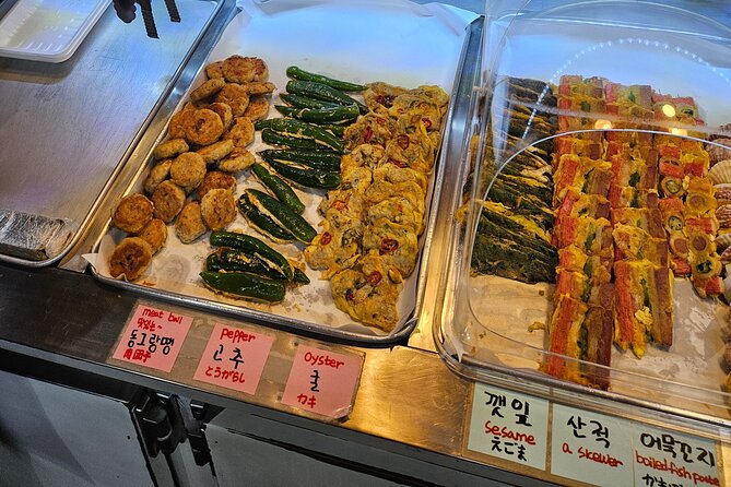 Jeon Korean Style Pancake Buffet at a Traditional Market in Seoul