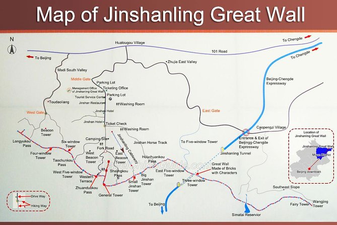 Jinshanling Great Wall Trip by Licensed EngDriver-Translation APP - Trip Location and Features