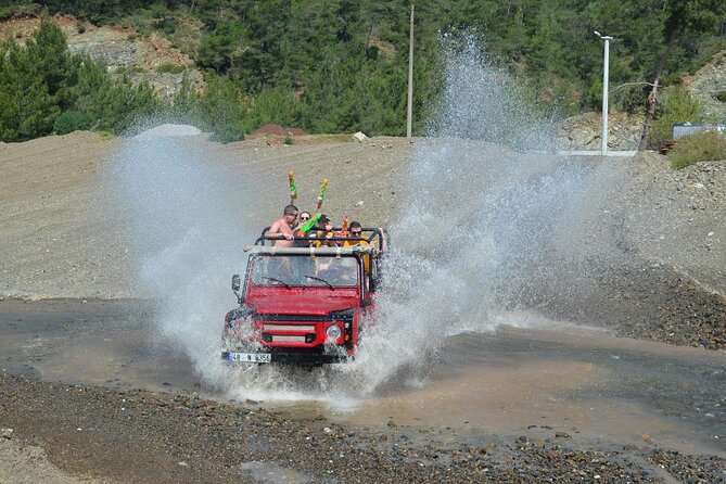 Marmaris Jeep Safari, Waterfall, Jesus Beach and Water Fight - Itinerary Overview