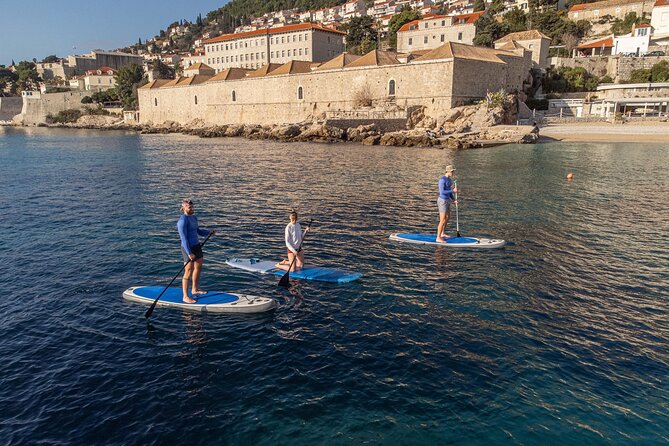 Paddleboarding in Front of the Old Town
