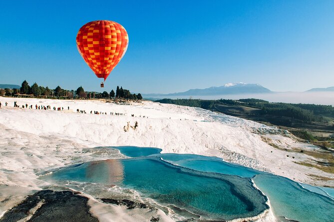 Pamukkale Sunrise Hot Air Balloon Experience From Side