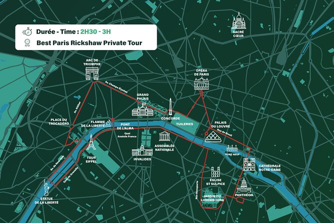 Paris Private Sightseeing Guided Tour by Electric Rickshaw - Unique Monuments Visited