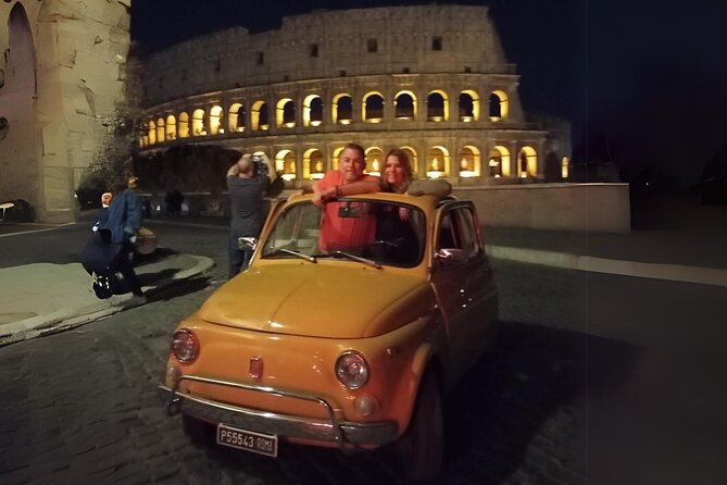 Private: 2 Hour Evening Tour of Rome Aboard a Vintage Fiat 500 - Meeting and Pickup