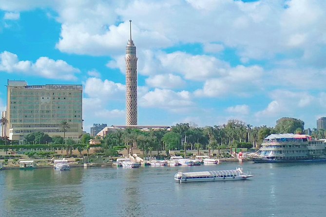 Private Guided 8 Hours Tour to Giza Pyramids Cairo Tower and Egyptian Museum
