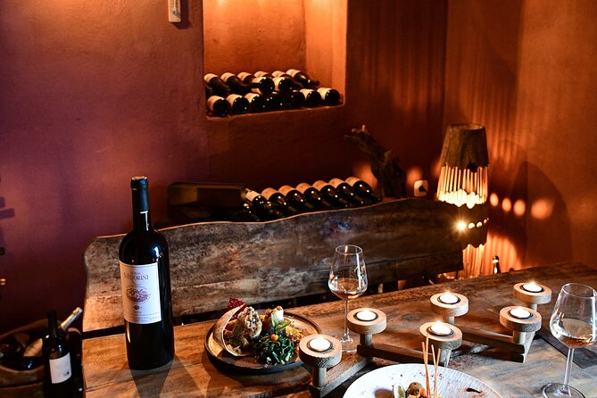 Wine Tasting and Food Pairing With Caldera Views
