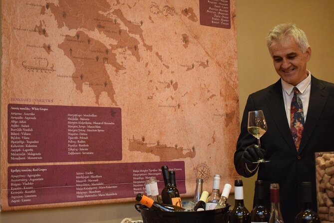 Wine Tasting and Storytelling in a Historical Square in Athina