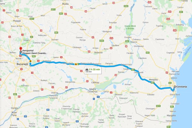 Constanta to Bucharest Otopeni Airport - Private Transfers - Transfer Inclusions