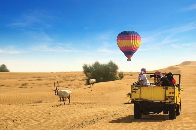 Dubai Balloon Flight, Camel and Vintage Car Ride Tour