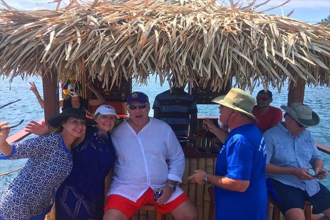 East End Private Floating Tiki Island Adventure, Lunch & Transportation - Included Amenities