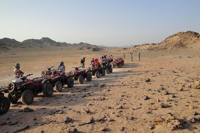 Hurghada Desert Quad Bike Trip Sunset Includes Show, Dinner. - Inclusions and Group Size