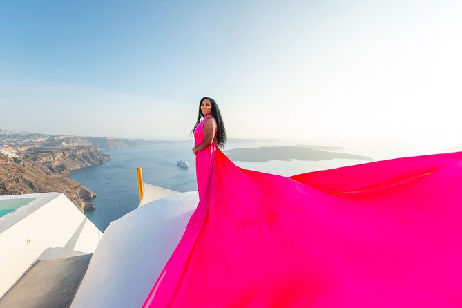 Private Professional Flying Dress Photo Shoot Santorini - Meeting Point Details
