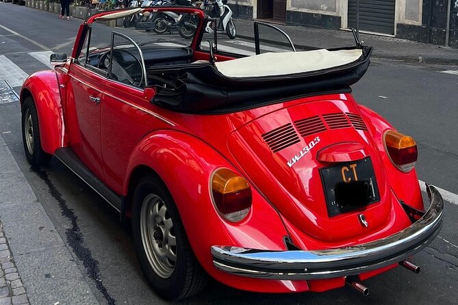 Private Visit to Catania in a Maggiolone Cabriolet